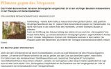 Planzen gegen das Vergessen