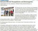 Senioren-WG mit Therapiekueche und Demenzgarten